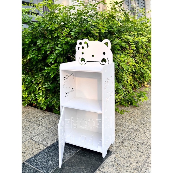 Kệ gỗ fomic 3 tầng hình mèo kitty freeship ở SG