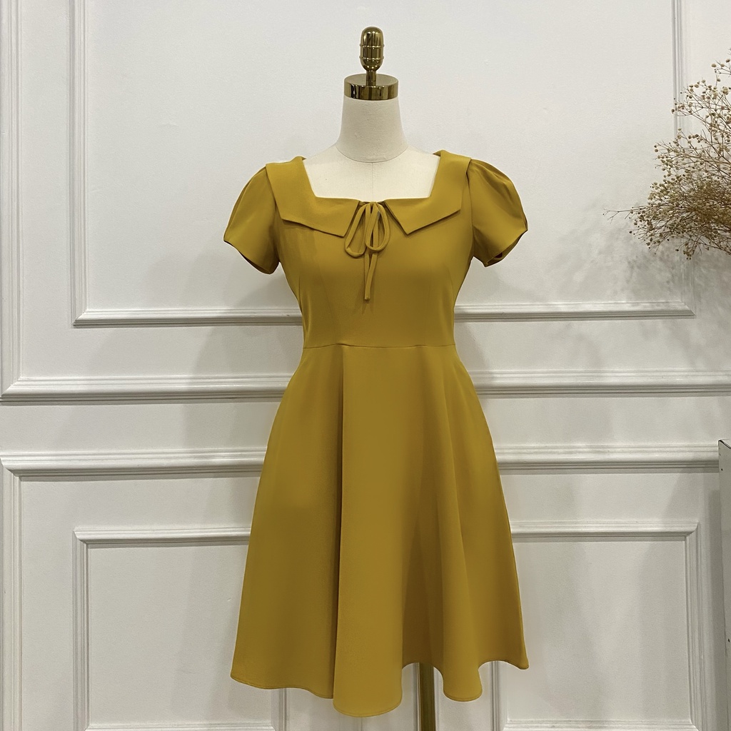 Đầm nữ cổ vuông, dáng xòe TKFASHION - DK577