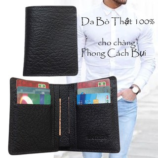 Ví Đứng Bóp Da Nam DA BÒ THẬT Bán Giá Gốc