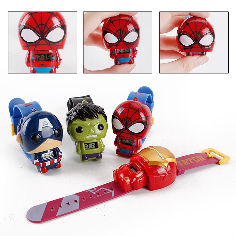 Kegllect Đồng Hồ Điện Tử Họa Tiết Hoạt Hình Avengers