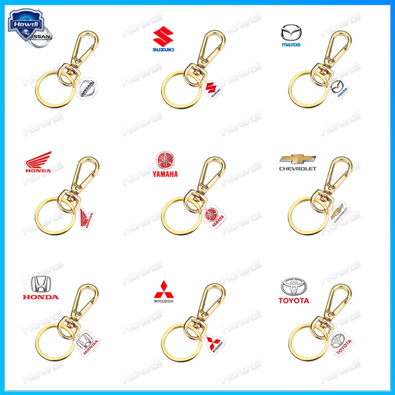 Móc Khóa Bằng Acrylic In logo Đơn Giản Cho Xe Hơi Xe Máy