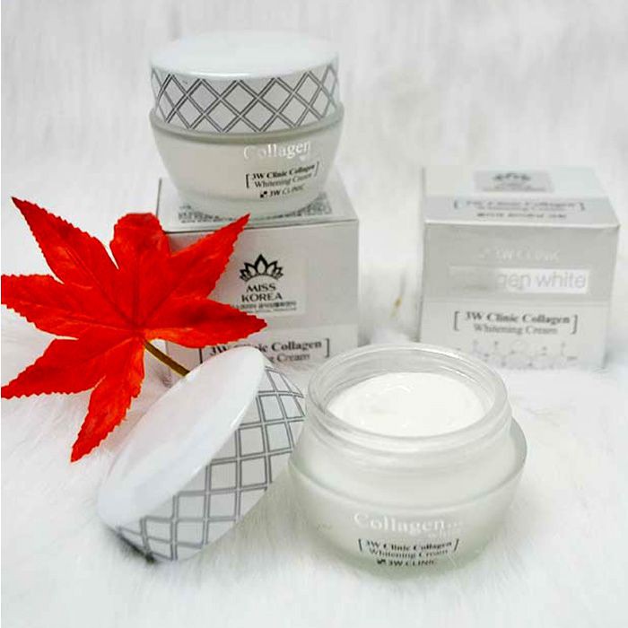 Kem dưỡng trắng da - Kem dưỡng da 3W Clinic Crystal White Milky Cream 50gr [ Chính Hãng Hàn Quốc]