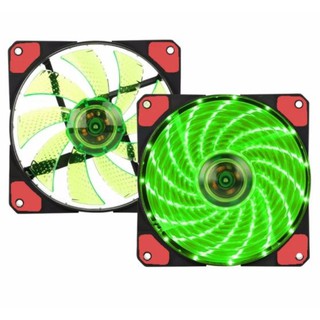 Quạt Case AgeCooler 120MM 15 Led siêu sáng (xanh lá)