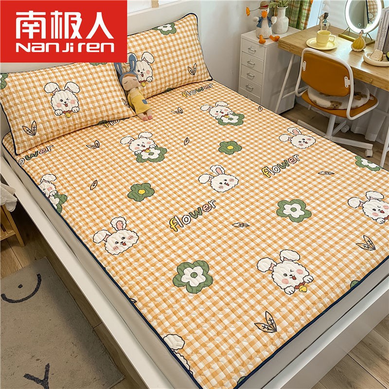 Bộ chăn ga gối nệm cỡ lớn✨Bộ thảm trải giường bằng lụa mềm thoáng khí chất lượng thái lan