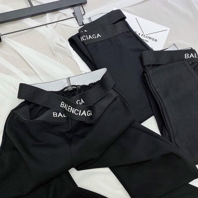 QUẦN LEGGING CẠP CHÉO IN CHỮ GEN BỤNG