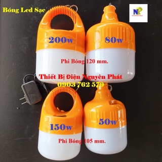 Bóng Đèn LED Tích Điện 50w (Đèn LED Sạc Tích Điện) - Hàng Chất Lượng