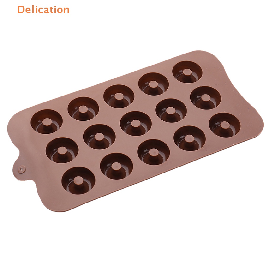 Khuôn Silicone Làm Bánh Donut 15 Ngăn 3D Cho Nhà Bếp