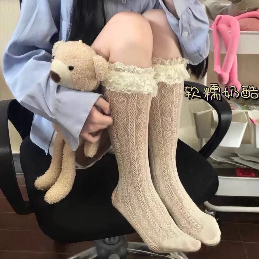 Vớ Ren Cổ Cao Phong Cách Lolita Nhật Bản Ngọt Ngào Cho Nữ | BigBuy360 - bigbuy360.vn