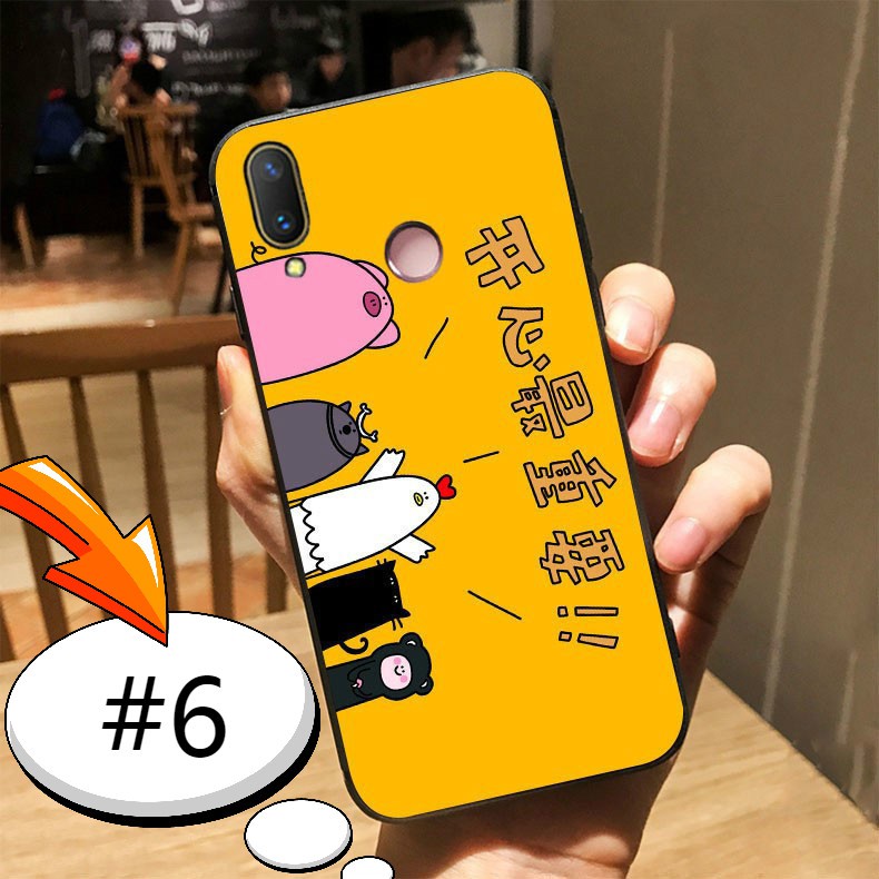 Ốp lưng mềm nhám siêu mỏng in hình hoạt hình cho Huawei Y9 2019 Y7Pro 2019 Y Max Y6 Y5