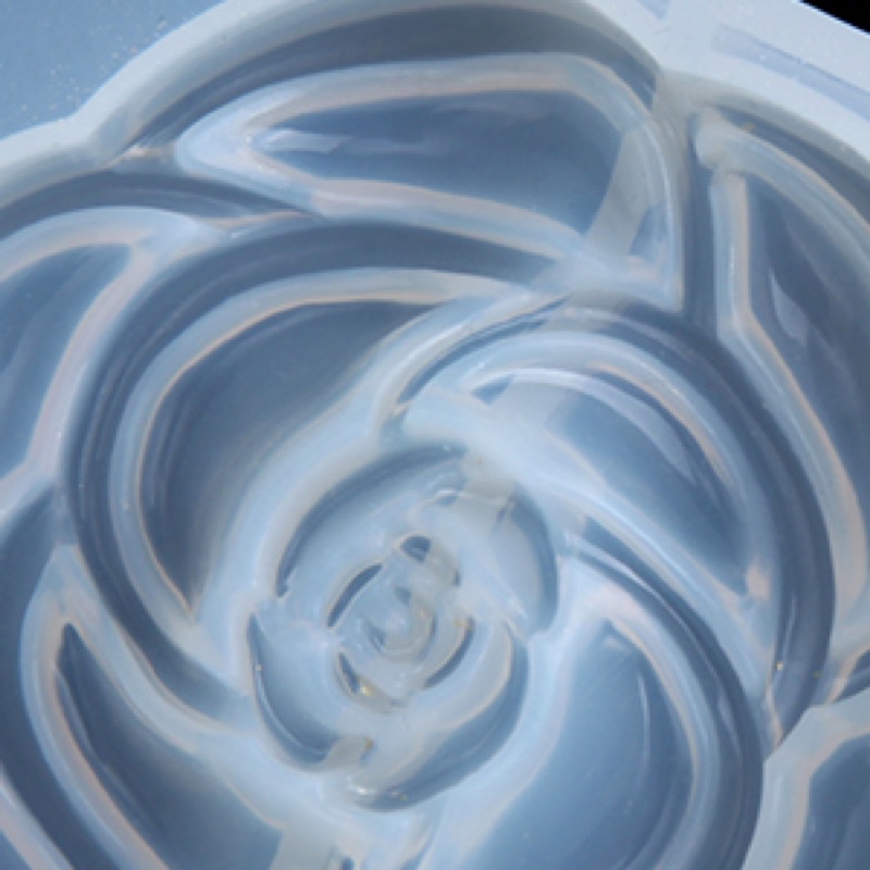 Khuôn silicon làm Gương Hoa Hồng bằng resin - ROSE POCKET MIRROR SILICONE MOLD