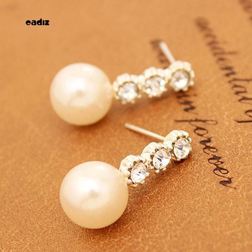 Bông tai cô dâu đính đá/ ngọc trai giả xinh xắn