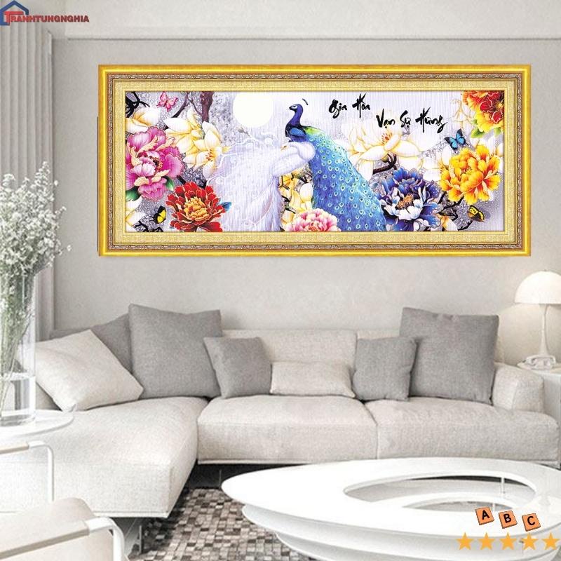 Tranh đính đá ABC công gia hòa vạn sự hưng