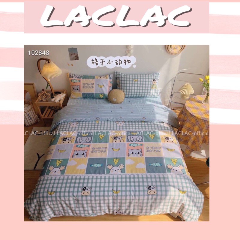 BỘ Chăn ga GỐI set 4 món COTTON 100%