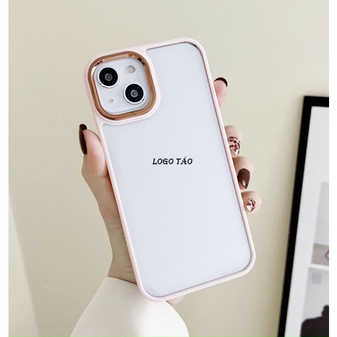 Ốp Lưng Iphone Lưng Cứng Trong Suốt,Chống Ố Viền Màu ip 11,11ProMax,12,12pro,12promax,13,13pro,13promax