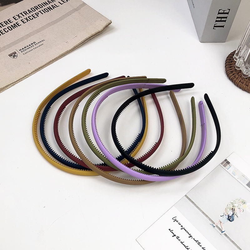 Băng đô bằng acrylic nhiều màu sắc thời trang phong cách Hàn Quốc cho nữ