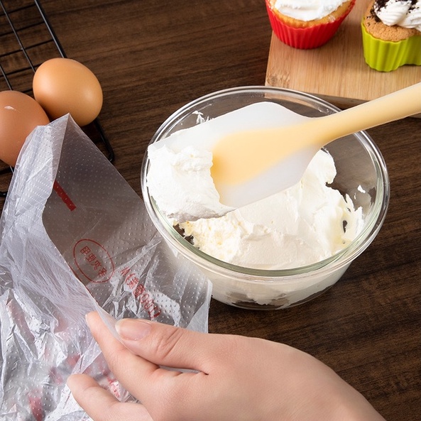 Phới vét bột, Phới dẹt silicone trộn bột, dụng cụ làm bánh spatula thép đúc liền khối dày đặn cứng cáp