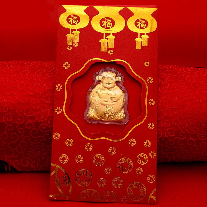 (Bán Buôn Sỉ) Bao Lì Xì Thần Tài Mạ Vàng - Quà tặng dành cho dịp tết 2021 - Ngày Vía Thần Tài #thantai