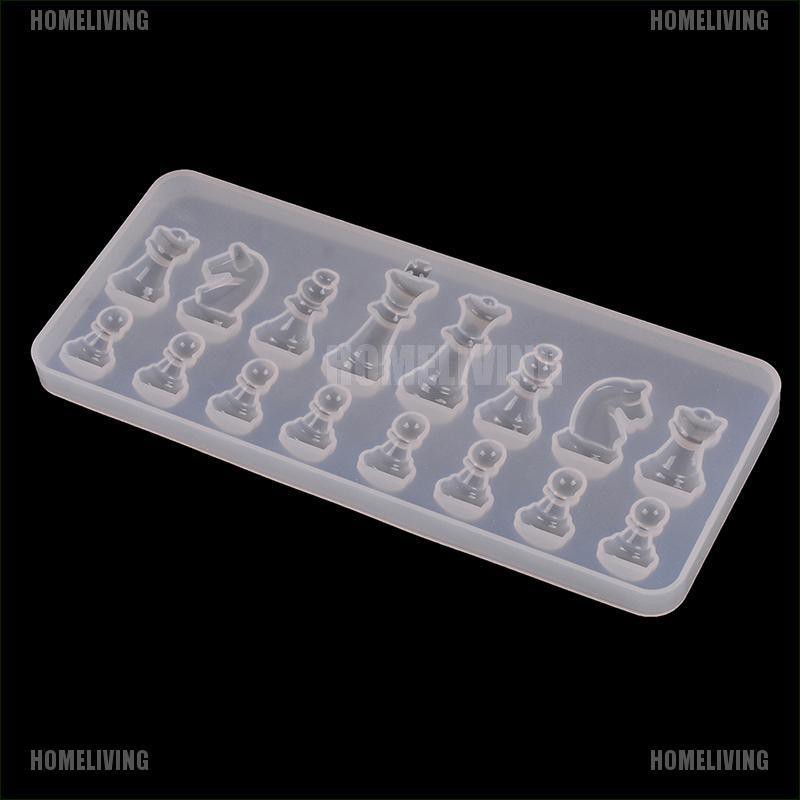 [Homeliving] Khuôn silicone Làm Mặt Dây Chuyền Đất Sét epoxy resin diy Hình Cờ Vua Quốc Tế