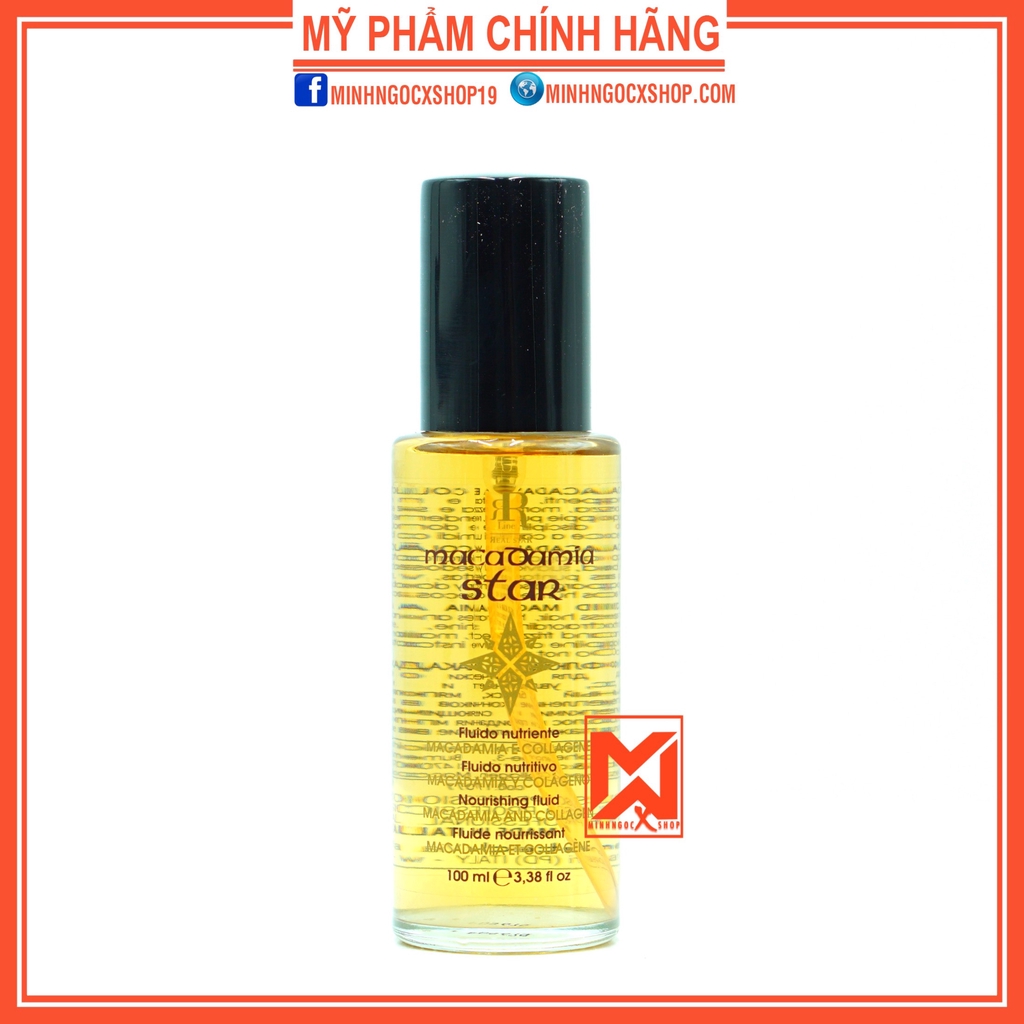 Tinh dầu phục hồi tái tạo tóc MACADAMIA STAR 100ml chính hãng