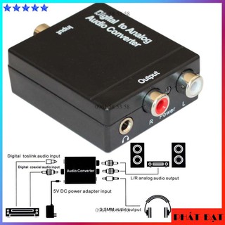 Bộ chuyển đổi tín hiệu quang optical sang AV Audio - TĐSG