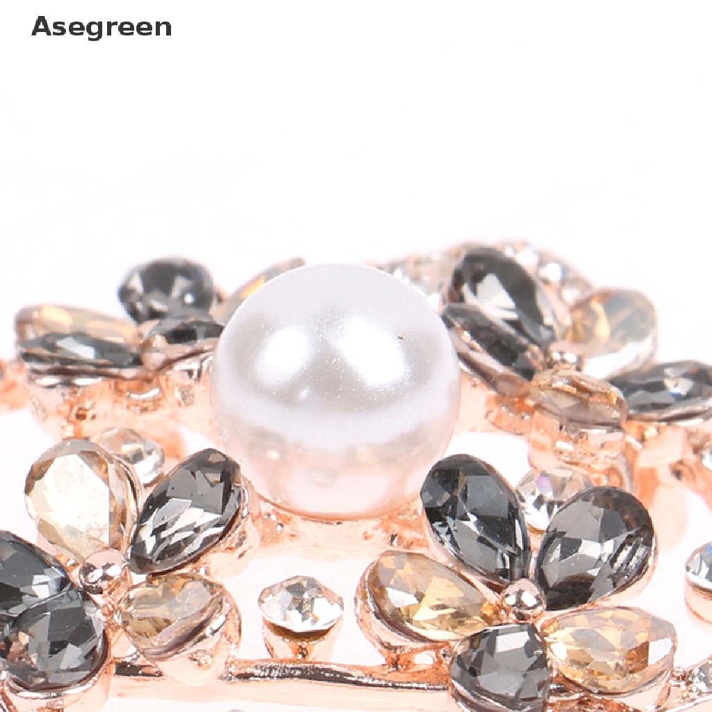 [Asegreen] Ghim Cài Áo Hình Thánh Giá Đính Đá Ngọc Trai Thời Trang