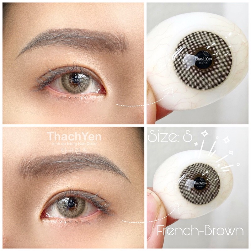 Lens cận nâu tây French/193 có lệch độ