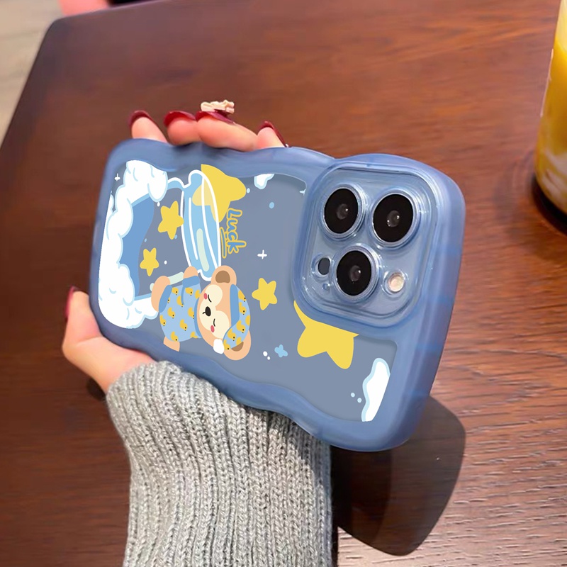 Suntaiho Ốp lưng Suntaiho Ốp lưng iphone Ốp Điện Thoại silicon trong suốt hình gấu thích hợp cho Iphone 13 Pro Max X Xs Max Xr 12 11 Pro Max Se2 7 8+
