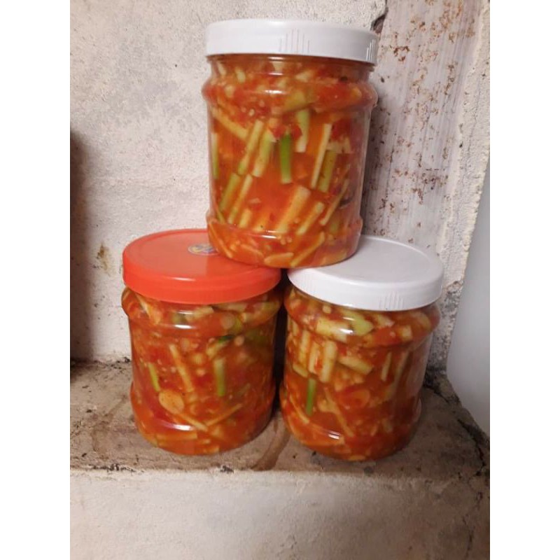 măng sặt ngâm muối tỏi ớt