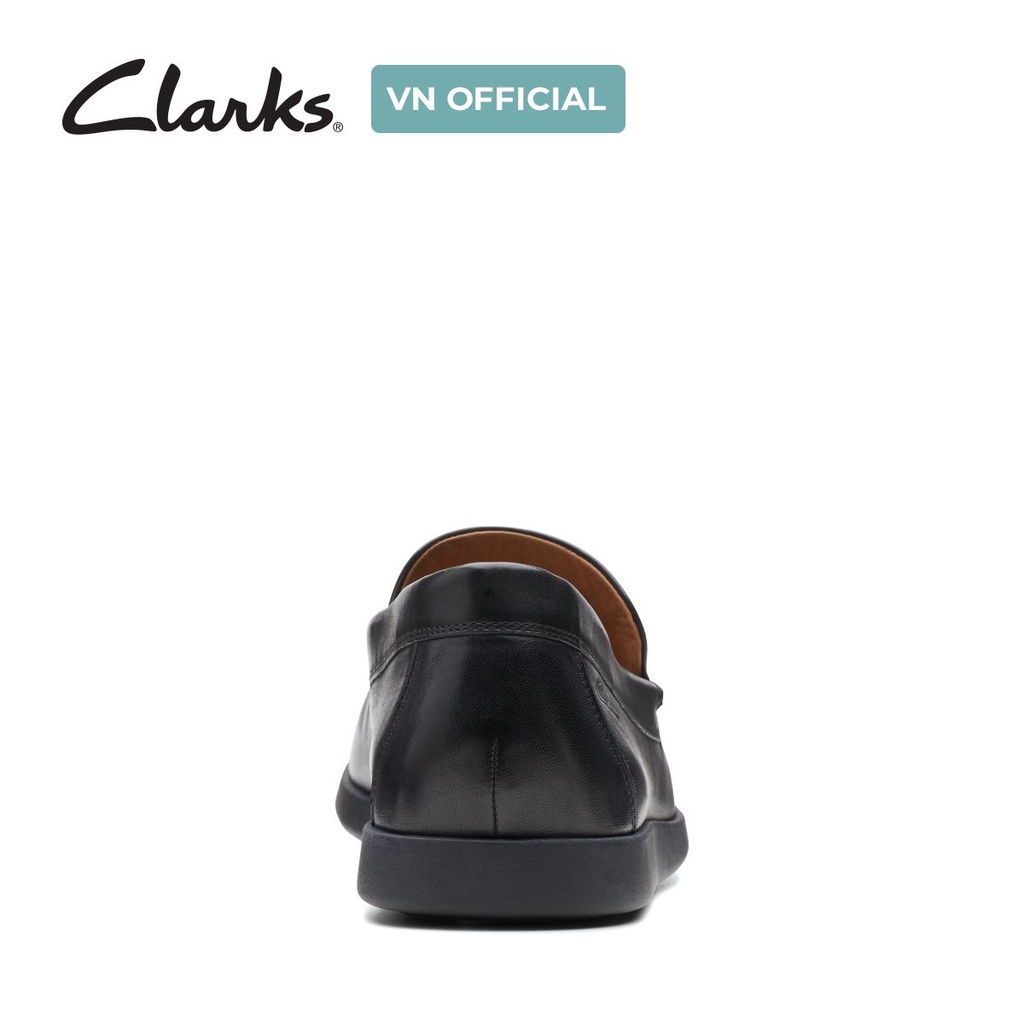 Giày tây lười nam CLARKS Ferius Creek màu Đen