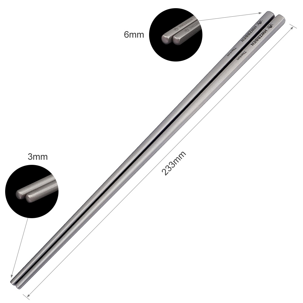 Đũa Nấu Ăn Bằng Titan Trọng Lượng Nhẹ Tiện Dụng Cho Hoạt Động Ngoài Trời