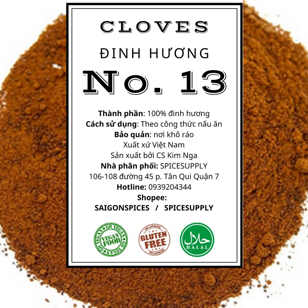 Cloves ground - bột Đinh Hương Indonesia thơm mịn 100g 500g | BigBuy360 - bigbuy360.vn
