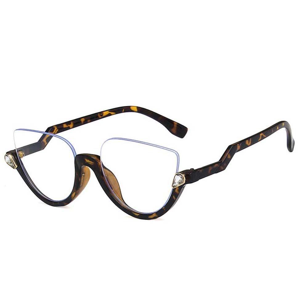 Kính Chống Tia UV / Bức Xạ Thời Trang Sang Trọng Cho Nữ|Kính Mát Nửa Gọng Thời Trang