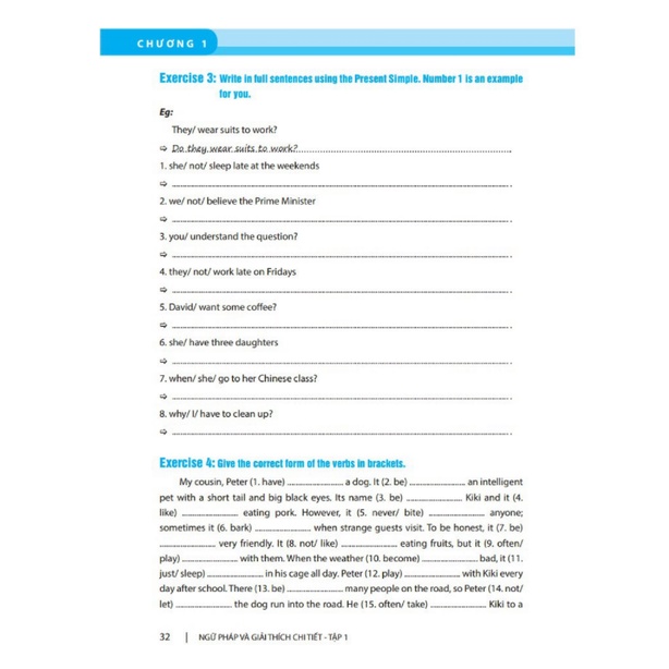Sách - Ngữ pháp &amp; giải thích chi tiết ngữ pháp tiếng Anh tập 1 (cơ bản và nâng cao 80/20)