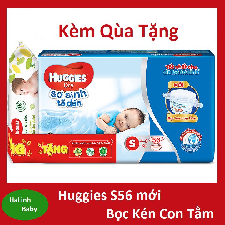 Tã dán Huggies (S56, NB1 100, NB2 60, NB74, S88)...