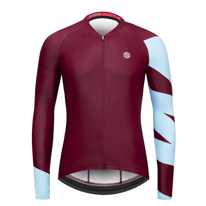 Áo Đua Xe Đạp Dài Tay Mau Khô Thời Trang Cho Nam