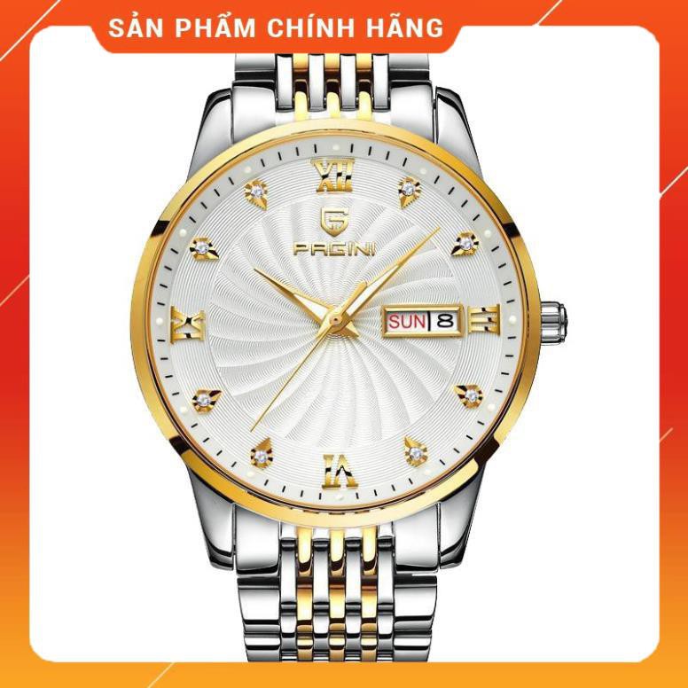 [Chính Hãng 100%] Đồng Hồ Nam - Đồng Hồ Thời Trang Nam  PAGINI PA5588 Dây Thép Không Gỉ Cao Cấp - Bảo Hành 2 năm
