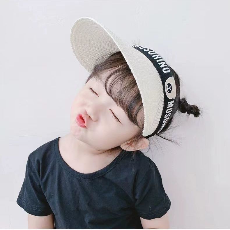 Mũ Cói Du Lịch Rộng Vành Thời Trang Cho Bé