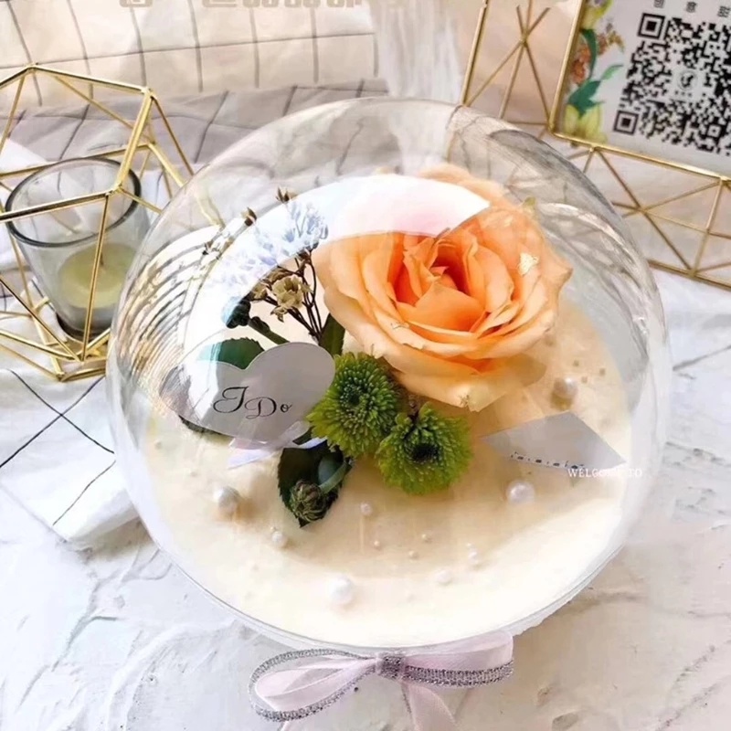 Quả Cầu Trong Suốt 14CM Dùng Trang Trí Cây Thông Giáng Sinh