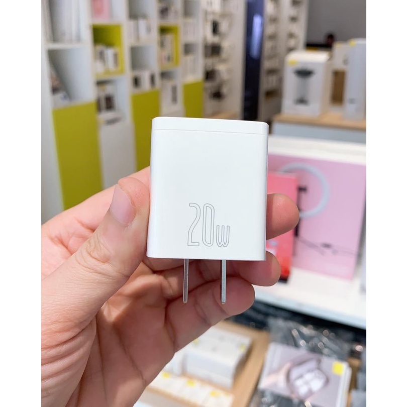 Củ Sạc Nhanh 20w - Siêu Nhỏ Gọn Tích Hợp 2 Cổng Sạc Type C và USB, Hỗ Trợ PD 20W/ 18W, QC3.0