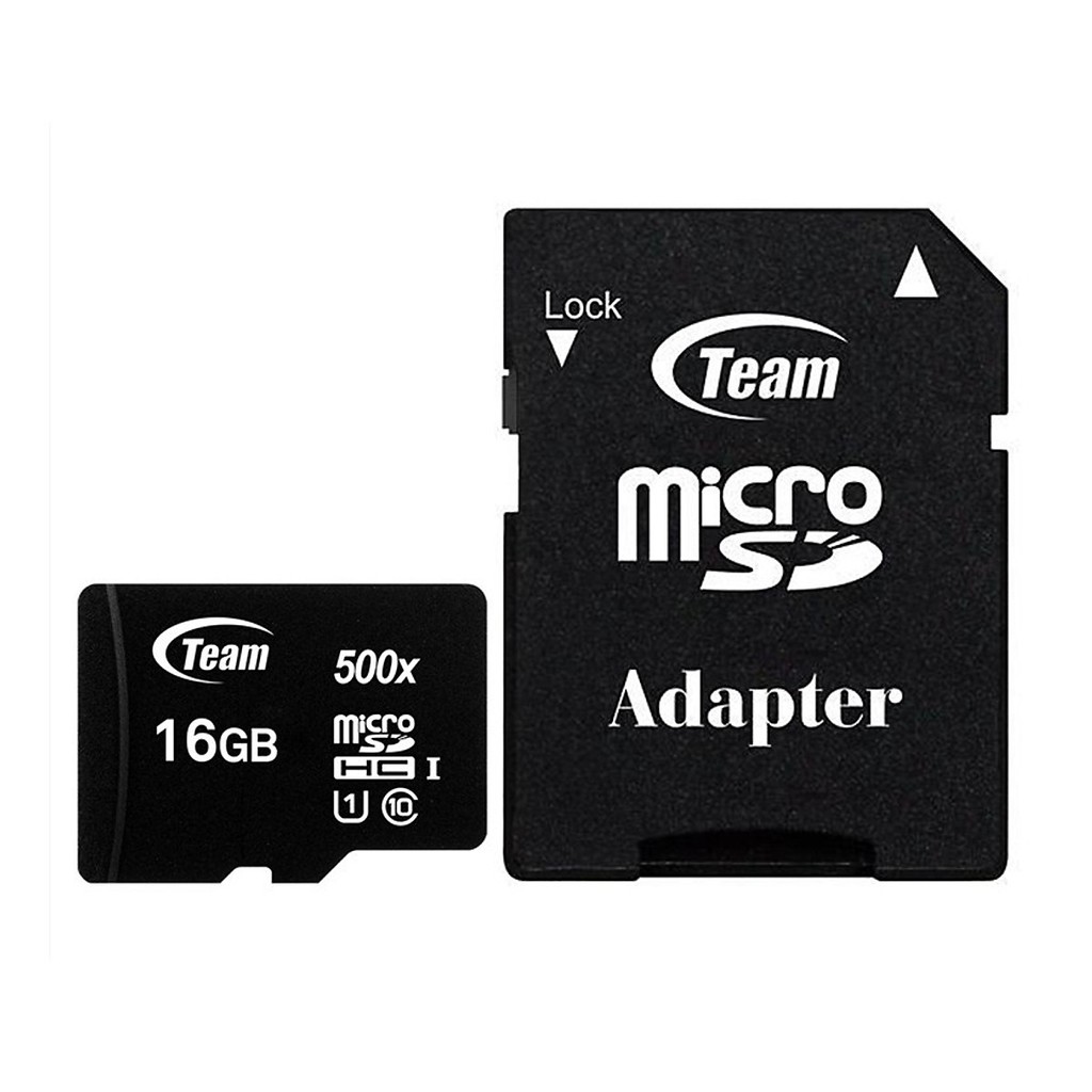 Thẻ nhớ MicroSD Team 16GB Class 10 chuyên dụng dành cho camera tặng kèm Adapter | BigBuy360 - bigbuy360.vn