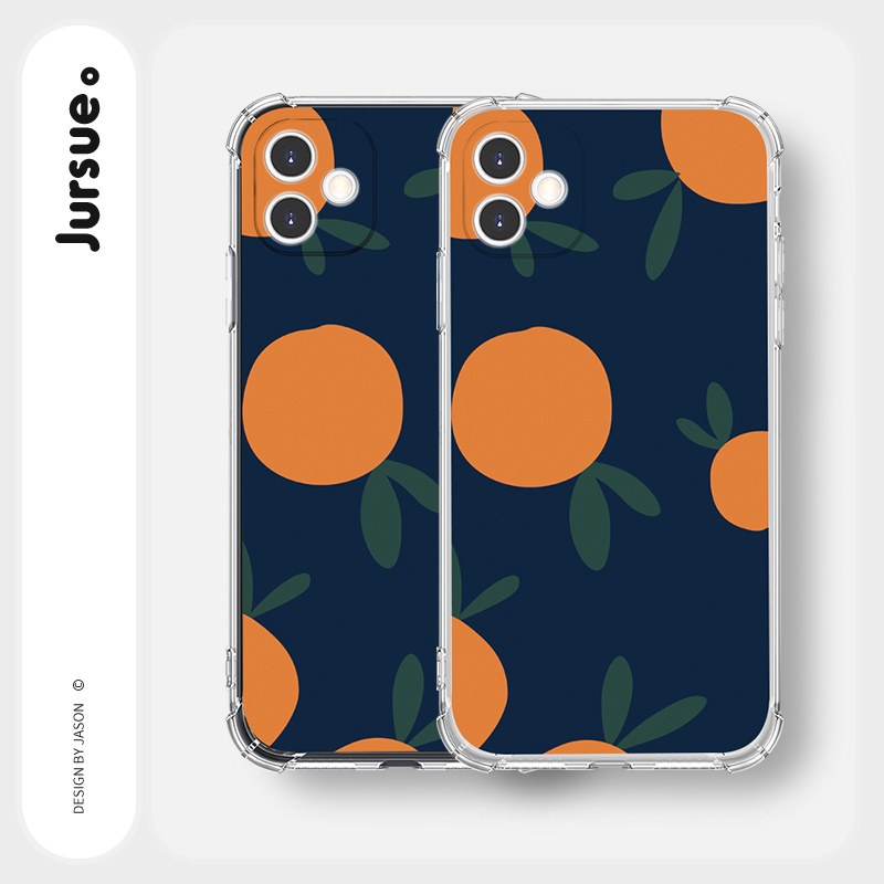 Ốp lưng JURSUE chống sốc silicon mềm hình dễ thương đẹp cho iPhone 13 12 11 Pro Max SE 2020 X XR XS ip 8 7 6 6S Plus Y97