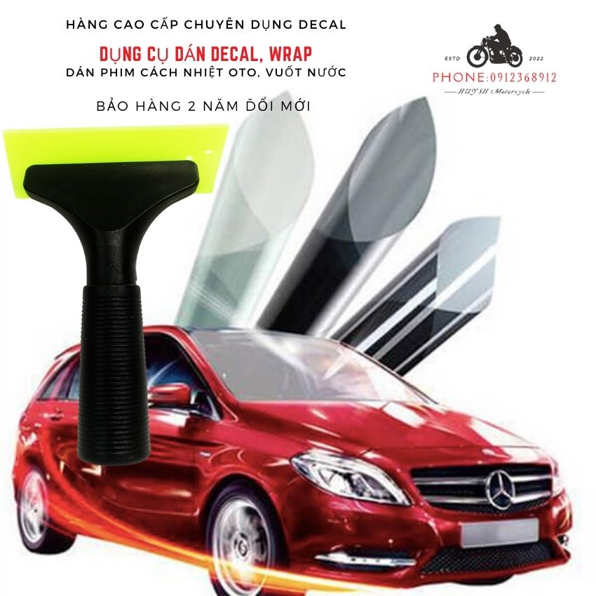 Dụng cụ dán phim cách nhiệt -Gạt Dán Phim Kính Ép Nước - Tay Cần Nhựa Cứng