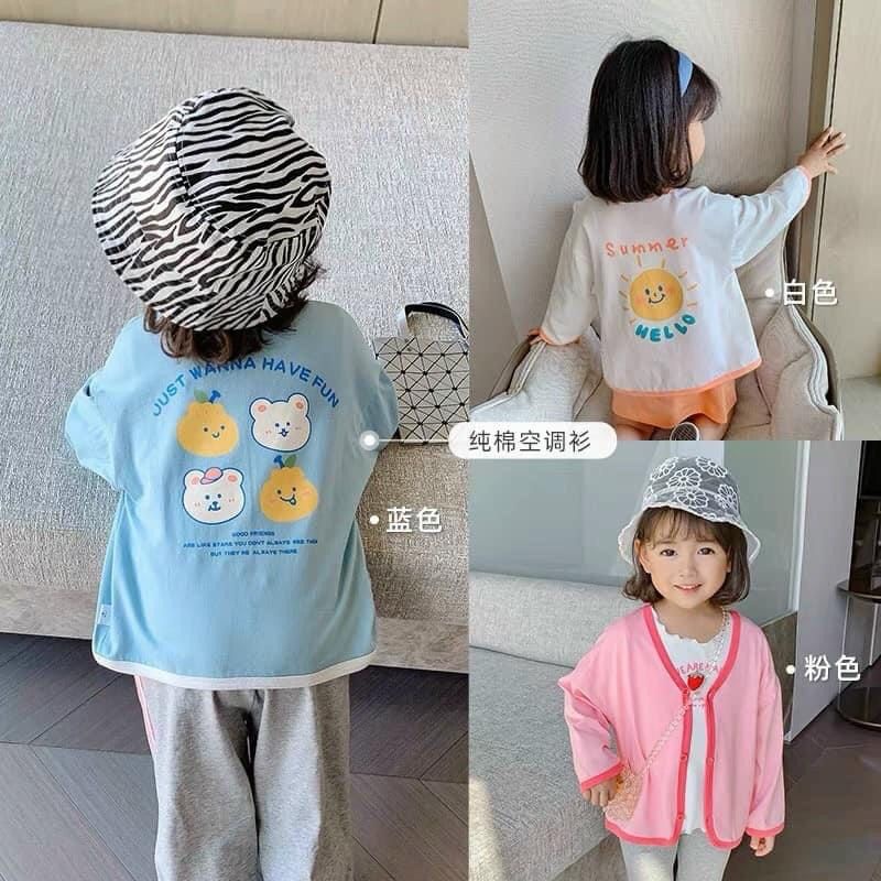 Combo 3 Áo Len Cardigan Cho Bé Trai và Bé Gái Từ 10-20kg Chất Len Cổ Chữ V Đáng Yêu