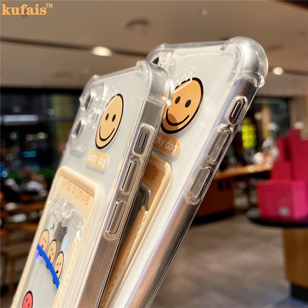 Ốp Điện Thoại Túi Khí Chống Rơi Trong Suốt Họa Tiết Mặt Cười Cho Iphone 12 Pro Max 6 7 8 Plus X Xr Xs 11 Pro Max Se2020 | BigBuy360 - bigbuy360.vn