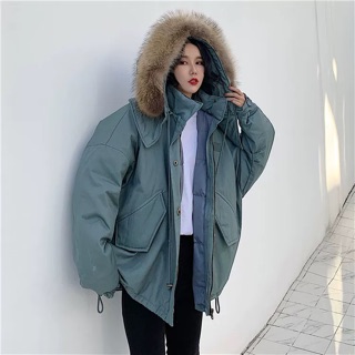 áo phao lông vũ ulzzang style
