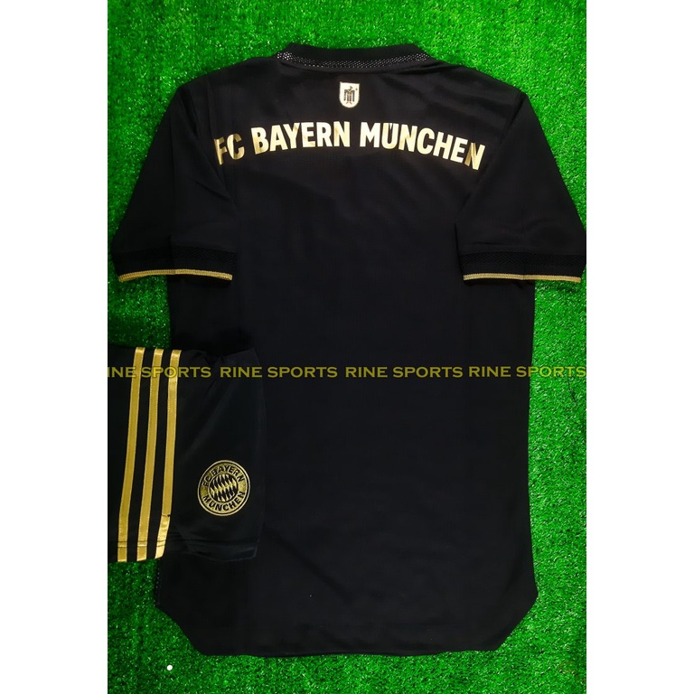 Bộ áo bóng đá Bayer Munich đen Player Super bodyfix Thailand mùa giải 2021-2022