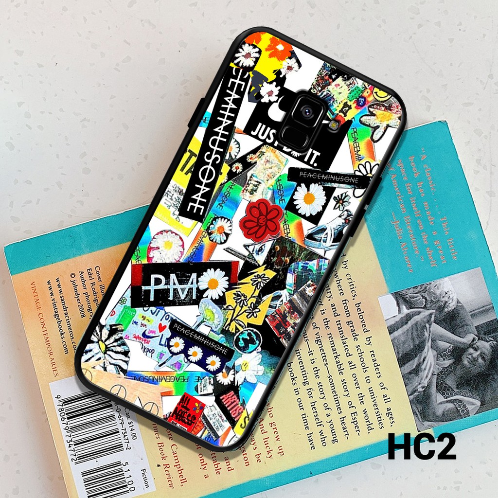 Ốp lưng SAMSUNG A6 2018/ A6 PLUS - A8 2018/ A8 PLUS in hình hoa cúc peaceminusonee G-Dragon x Just Do It