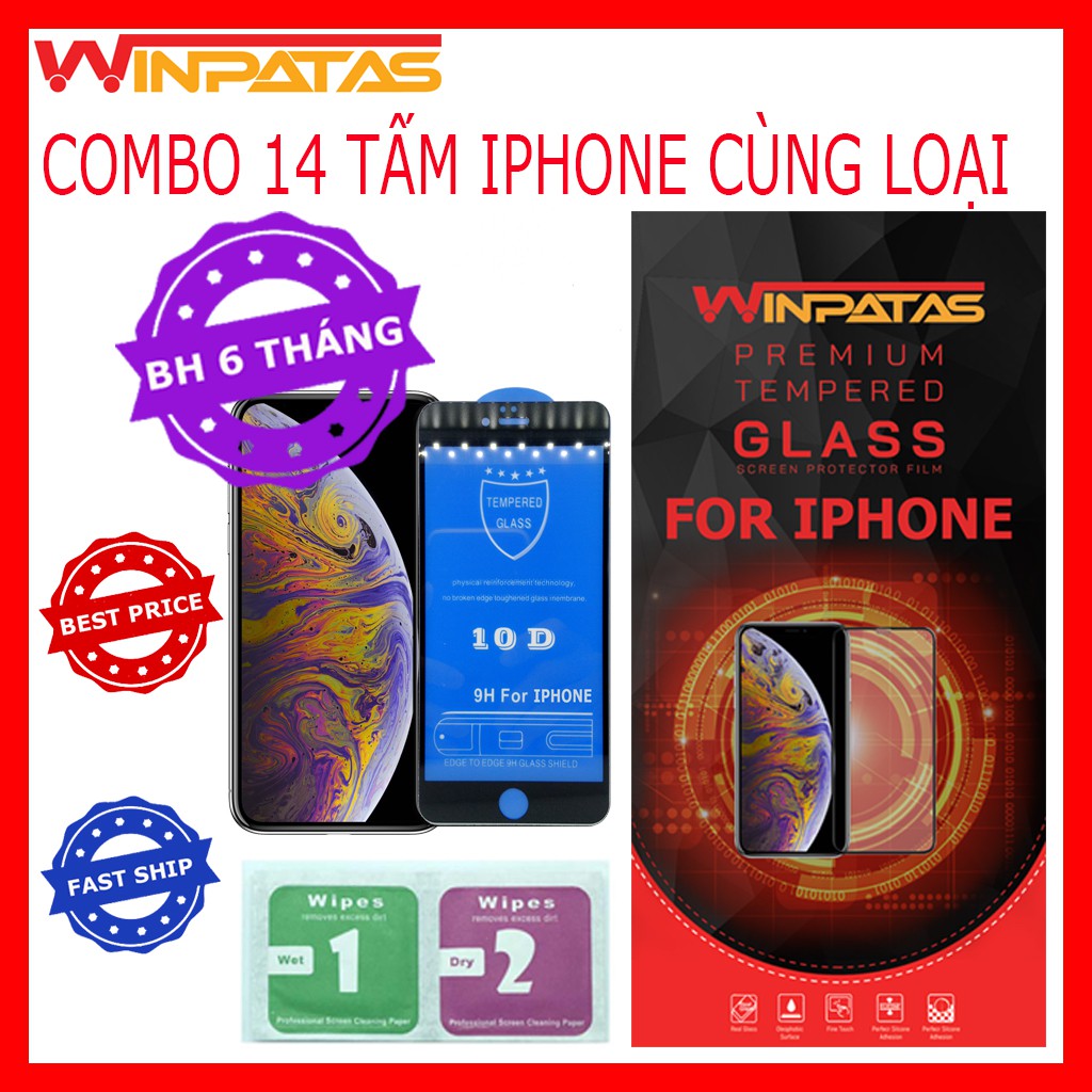 KÍNH CƯỜNG LỰC IPHONE COMBO