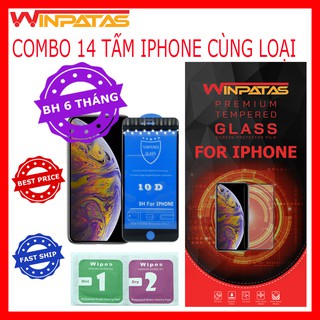 Kính cường lực iphone combo