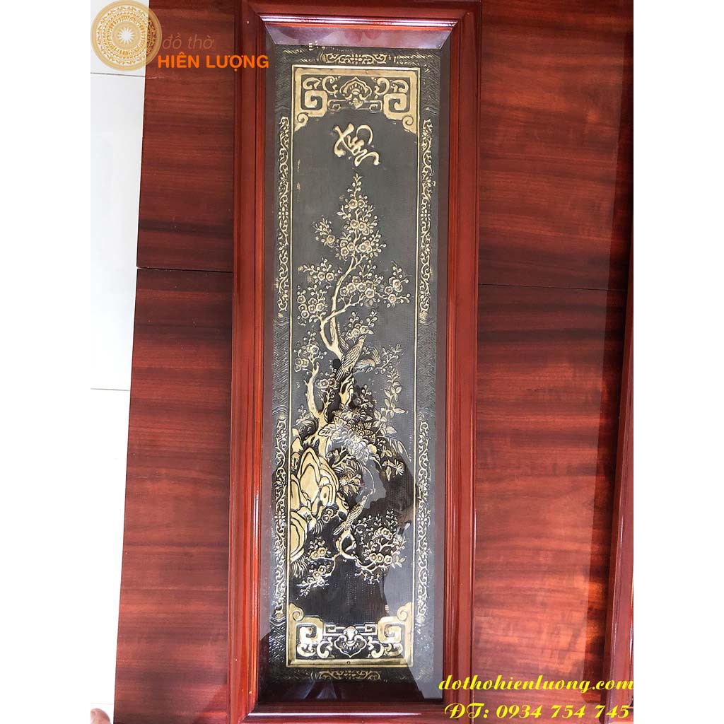 Tranh Tứ Quý Xuân-Hạ-Thu-Đông -  Tranh Đồng Phong Thủy - Đồ Phong Thủy